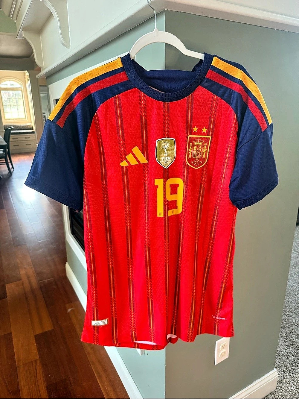 adidas adidas JSY P95985 Lamine Yamal Spain Soccer Jersey Red & Blue XL NWT